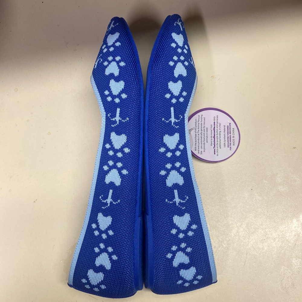 ❌ SOLD ❌ Women's Woven Paw Print Ballet Flats by The Animal Rescue Site, Sz 9 - Picture 12 of 12